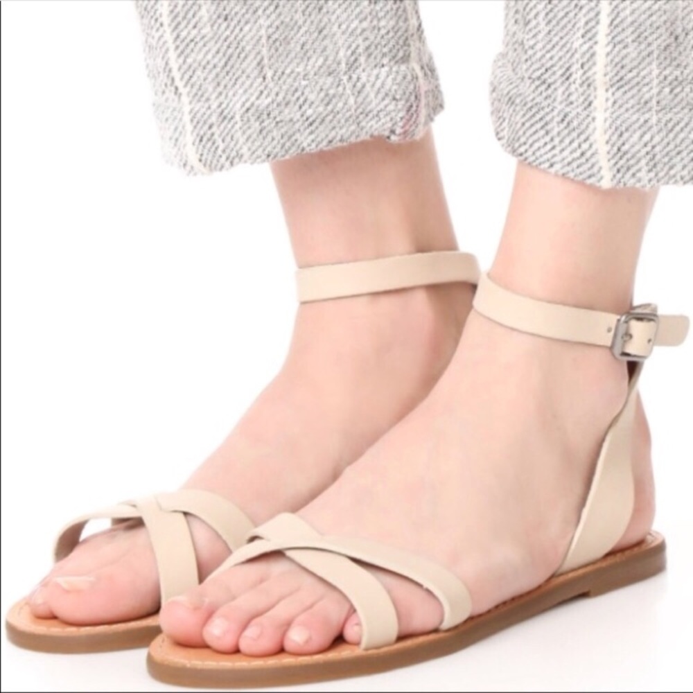 Madewell- Boardwalk ankle wrap sandal - Picture 2 of 4